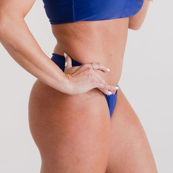 NWT large: Cheeky Bikini Bottom in sapphire blue - Picture 6 of 8